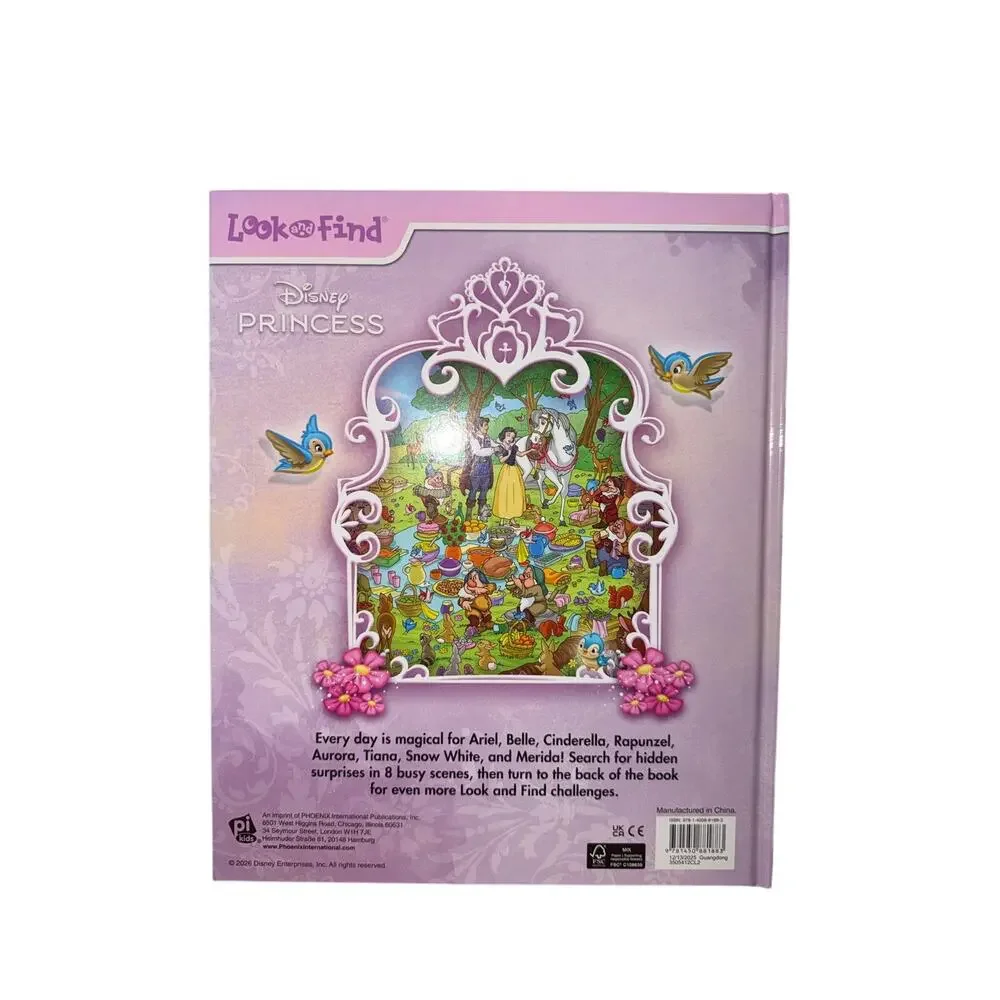 Disney Princess Ariel, Tiana, Belle, and More! - Find the Magic! Look and Find